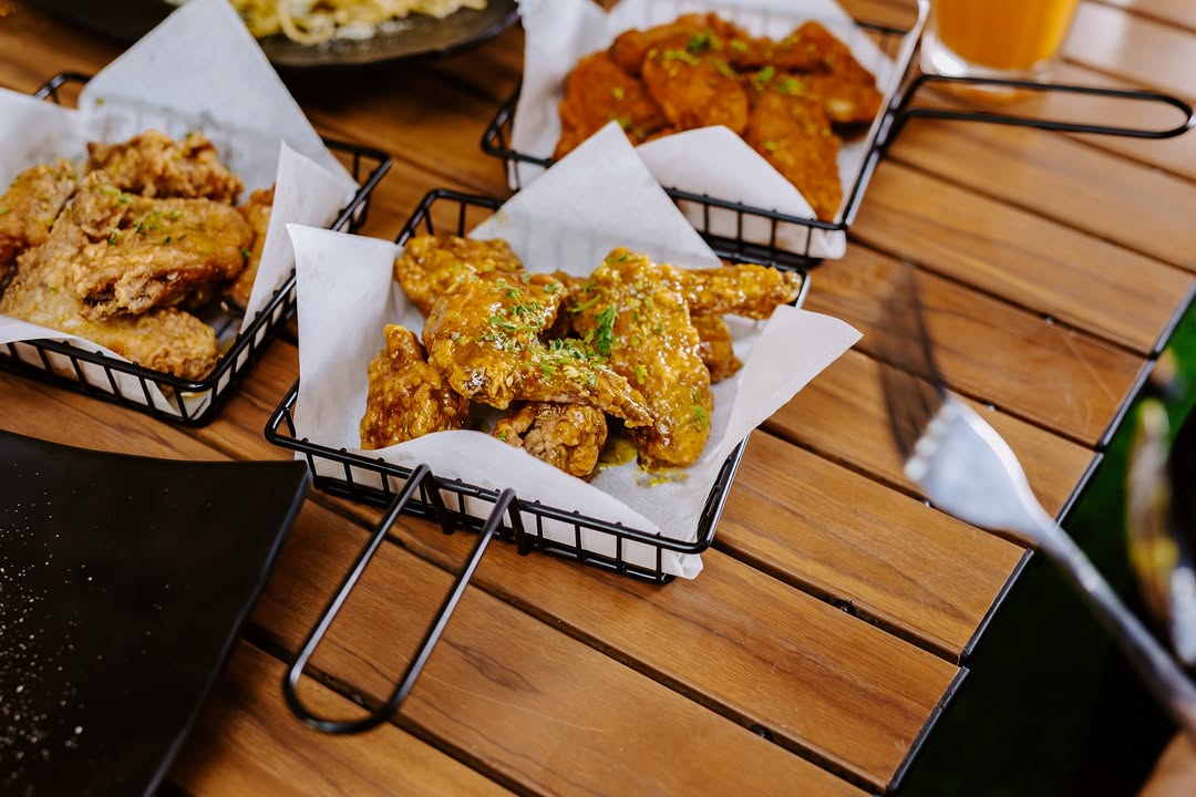 Crispy chicken wings at Kamp Lilim